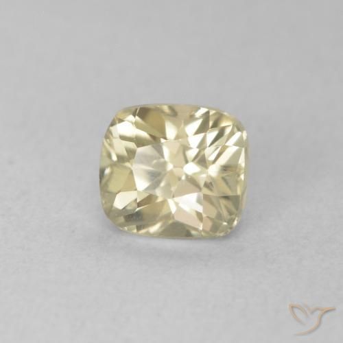 0.67 ct Yellow Color-Change Diaspore Stone, Natural Color-Change Diaspore in Cushion-Cut Shape for Sale