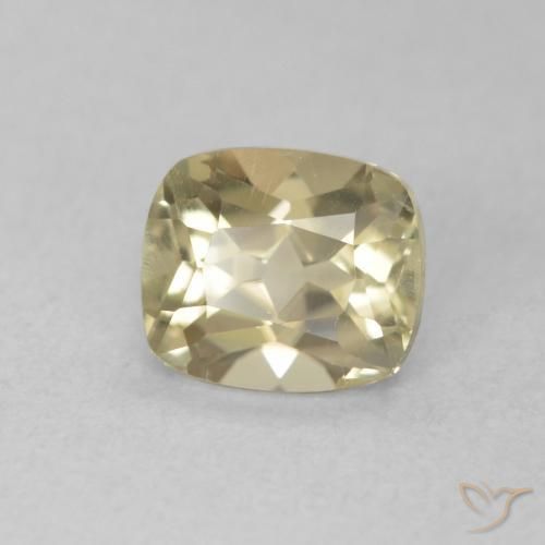 0.85 ct Yellow Color-Change Diaspore Stone, Natural Color-Change Diaspore in Cushion-Cut Shape for Sale