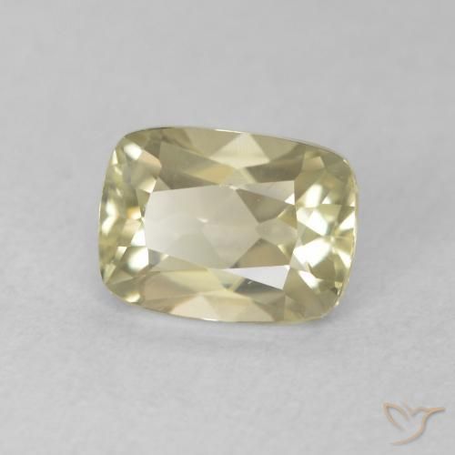 0.96 ct Yellow Color-Change Diaspore Stone, Natural Color-Change Diaspore in Cushion-Cut Shape for Sale