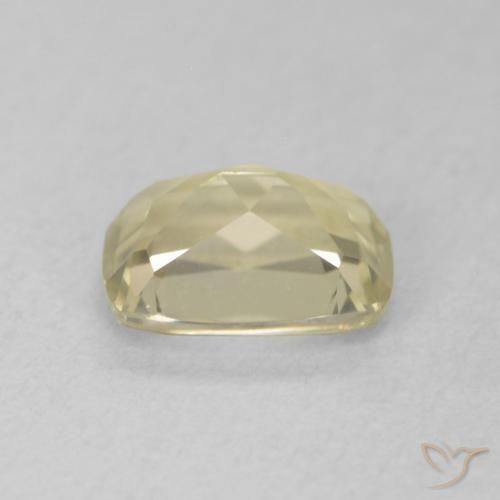 Color-Change Diaspore Gemstone in 6.6 x 4.9 mm Size for Sale, Color-Change Diaspore Stone in Light Yellow Color