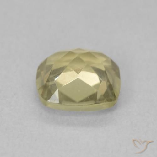 Color-Change Diaspore Gemstone in 6 x 6 mm (calibrated) Size for Sale, Color-Change Diaspore Stone in Light Yellow Color