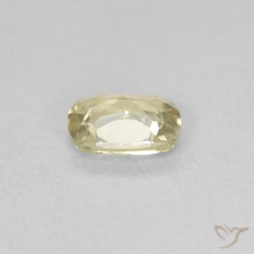 Color-Change Diaspore Gemstone in 5.3 x 4.3 mm Size for Sale, Color-Change Diaspore Stone in Light Yellow Color
