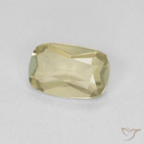 0.59 ct Yellow Color-Change Diaspore Stone, Natural Color-Change Diaspore in Cushion-Cut Shape for Sale