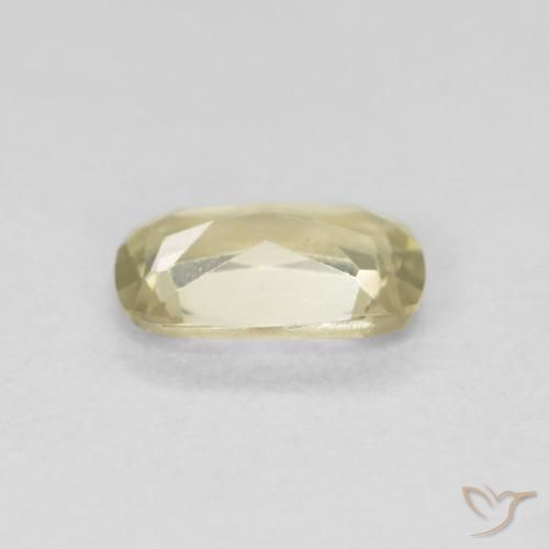 Color-Change Diaspore Gemstone in 6.6 x 4.4 mm Size for Sale, Color-Change Diaspore Stone in Light Yellow Color