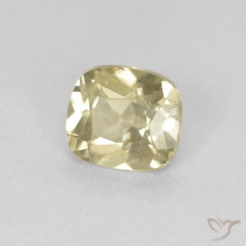 0.69 ct Yellow Color-Change Diaspore Stone, Natural Color-Change Diaspore in Cushion-Cut Shape for Sale