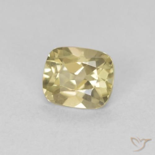 0.63 ct Yellow Color-Change Diaspore Stone, Natural Color-Change Diaspore in Cushion-Cut Shape for Sale