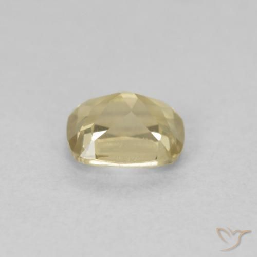 Color-Change Diaspore Gemstone in 5.4 x 4.6 mm Size for Sale, Color-Change Diaspore Stone in Light Yellow Color