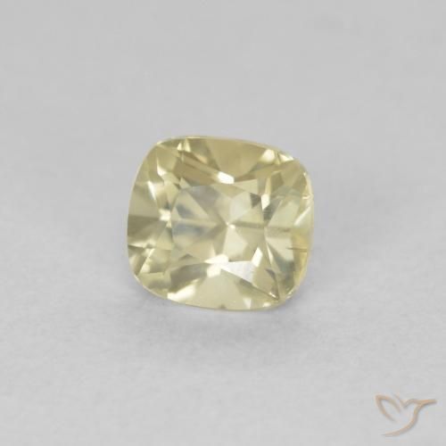0.64 ct Yellow Color-Change Diaspore Stone, Natural Color-Change Diaspore in Cushion-Cut Shape for Sale