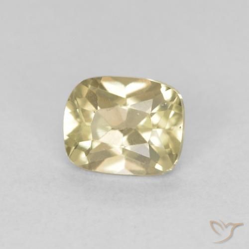 0.72 ct Yellow Color-Change Diaspore Stone, Natural Color-Change Diaspore in Cushion-Cut Shape for Sale