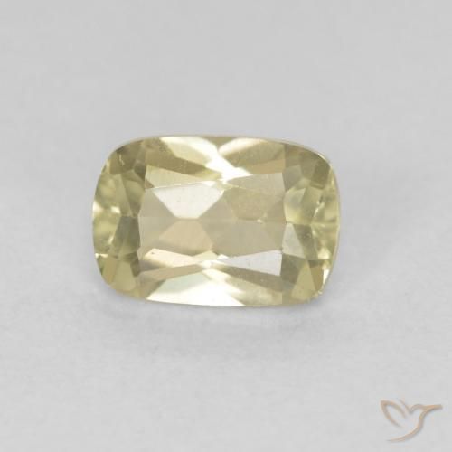 0.74 ct Yellow Color-Change Diaspore Stone, Natural Color-Change Diaspore in Cushion-Cut Shape for Sale