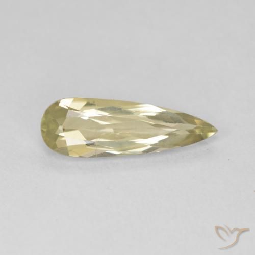 1.22 ct Yellow Color-Change Diaspore Stone, Natural Color-Change Diaspore in Pear Facet Shape for Sale