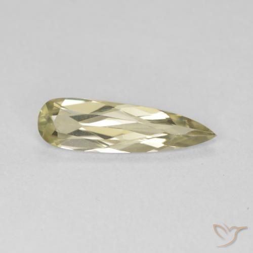 0.84 ct Yellow Color-Change Diaspore Stone, Natural Color-Change Diaspore in Pear Facet Shape for Sale