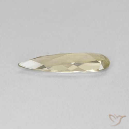Color-Change Diaspore Gemstone in 13.8 x 3.7 mm Size for Sale, Color-Change Diaspore Stone in Light Yellow Color