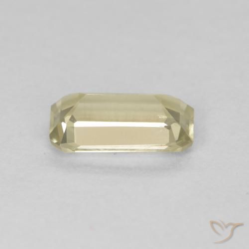 Color-Change Diaspore Gemstone in 7.2 x 4.1 mm Size for Sale, Color-Change Diaspore Stone in Yellow Green Color