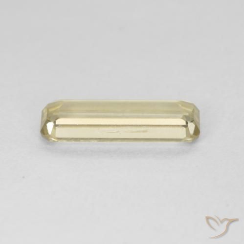 Color-Change Diaspore Gemstone in 11.6 x 4.2 mm Size for Sale, Color-Change Diaspore Stone in Mellow Yellow Color