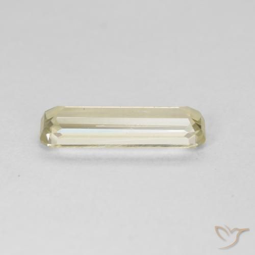 Color-Change Diaspore Gemstone in 11.6 x 3.8 mm Size for Sale, Color-Change Diaspore Stone in Light Yellow Color