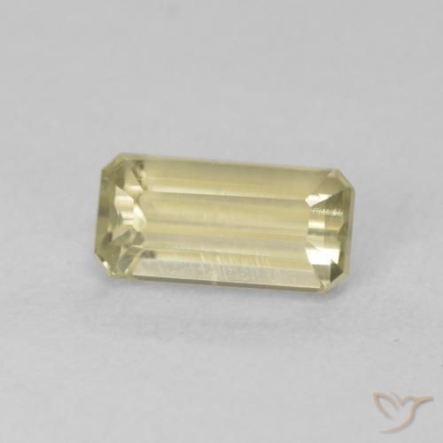 1.06 ct Yellow Color-Change Diaspore Stone, Natural Color-Change Diaspore in Octagon Step Cut Shape for Sale