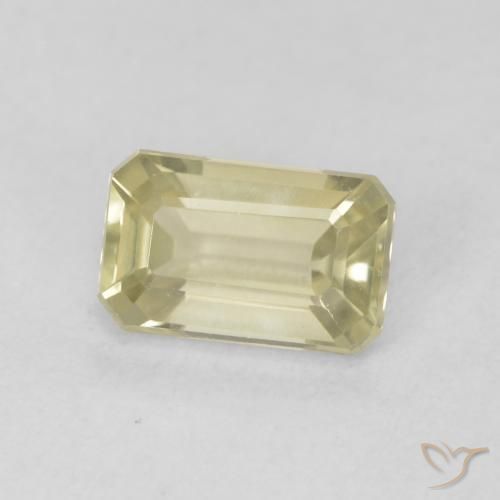 0.63 ct Yellow Color-Change Diaspore Stone, Natural Color-Change Diaspore in Octagon Step Cut Shape for Sale