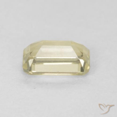 Color-Change Diaspore Gemstone in 6 x 3.8 mm Size for Sale, Color-Change Diaspore Stone in Mellow Yellow Color