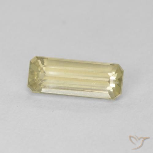 1.12 ct Yellow Color-Change Diaspore Stone, Natural Color-Change Diaspore in Octagon Step Cut Shape for Sale