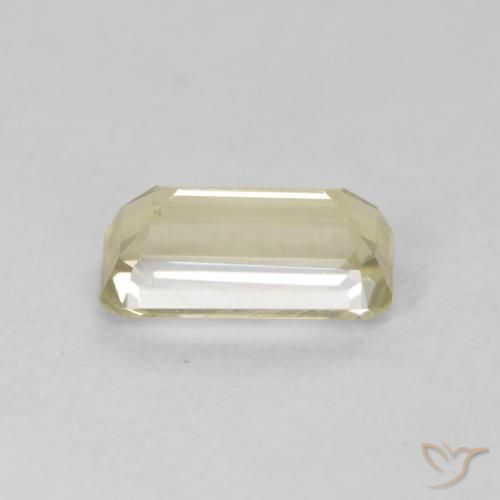 Color-Change Diaspore Gemstone in 8.5 x 4.4 mm Size for Sale, Color-Change Diaspore Stone in Mellow Yellow Color