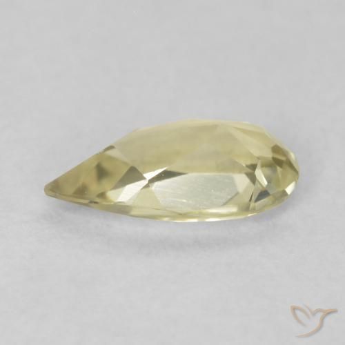 Color-Change Diaspore Gemstone in 7.4 x 4 mm Size for Sale, Color-Change Diaspore Stone in Light Yellow Color