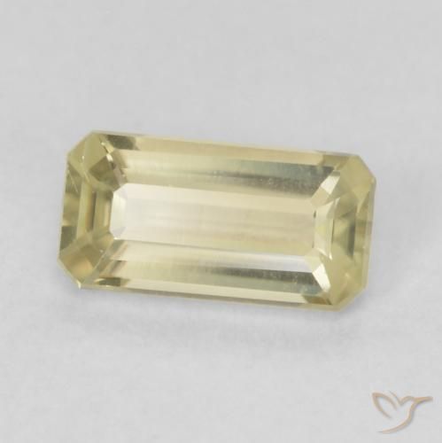 0.55 ct Yellow Color-Change Diaspore Stone, Natural Color-Change Diaspore in Octagon Step Cut Shape for Sale
