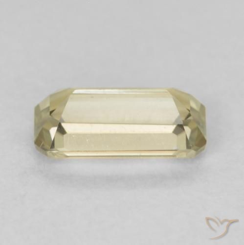 Color-Change Diaspore Gemstone in 6.7 x 3.4 mm Size for Sale, Color-Change Diaspore Stone in Mellow Yellow Color