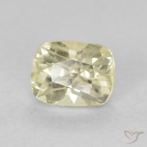 0.73 ct Yellow Color-Change Diaspore Stone, Natural Color-Change Diaspore in Cushion-Cut Shape for Sale
