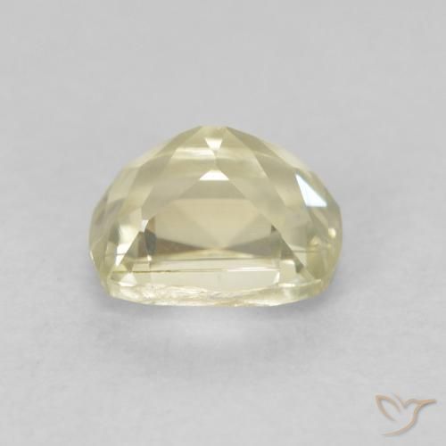 Color-Change Diaspore Gemstone in 5.6 x 4.4 mm Size for Sale, Color-Change Diaspore Stone in Light Yellow Color