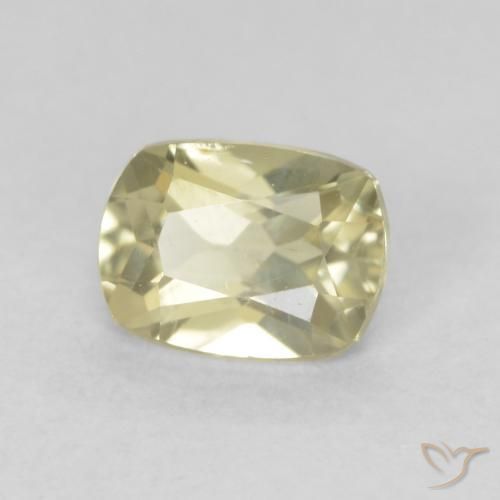 0.78 ct Yellow Color-Change Diaspore Stone, Natural Color-Change Diaspore in Cushion-Cut Shape for Sale