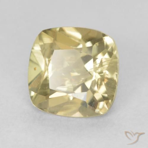 1.20 ct Yellow Color-Change Diaspore Stone, Natural Color-Change Diaspore in Cushion-Cut Shape for Sale