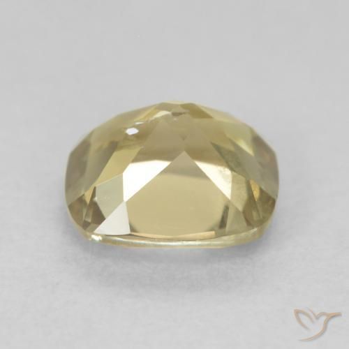 Color-Change Diaspore Gemstone in 6.5 x 6.4 mm Size for Sale, Color-Change Diaspore Stone in Light Yellow Color