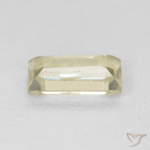 Color-Change Diaspore Gemstone in 6.4 x 3.5 mm Size for Sale, Color-Change Diaspore Stone in Light Yellow Color