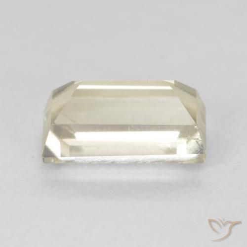 Color-Change Diaspore Gemstone in 6.7 x 3.9 mm Size for Sale, Color-Change Diaspore Stone in Very Light Yellow Color