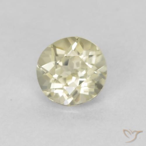 0.30 ct Yellow Color-Change Diaspore Stone, Natural Color-Change Diaspore in Round Facet Shape for Sale