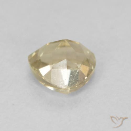 Color-Change Diaspore Gemstone in 4.2 x 4.2 mm Size for Sale, Color-Change Diaspore Stone in Light Yellow Color