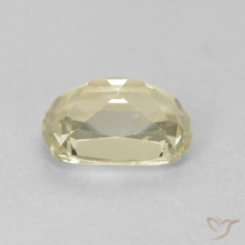 Color-Change Diaspore Gemstone in 6.9 x 4.6 mm Size for Sale, Color-Change Diaspore Stone in Light Yellow Color