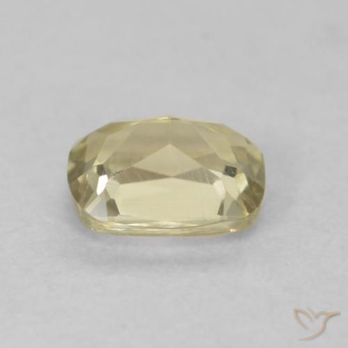 Color-Change Diaspore Gemstone in 5.4 x 4.5 mm Size for Sale, Color-Change Diaspore Stone in Light Yellow Color