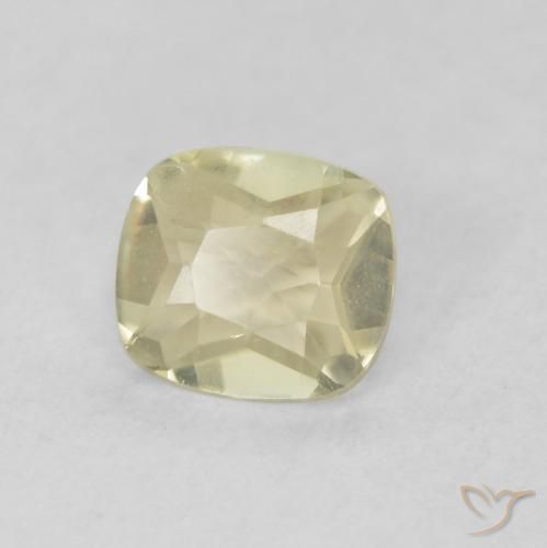 0.38 ct Yellow Color-Change Diaspore Stone, Natural Color-Change Diaspore in Cushion-Cut Shape for Sale