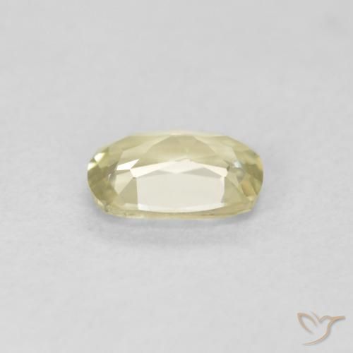 Color-Change Diaspore Gemstone in 5.7 x 4.5 mm Size for Sale, Color-Change Diaspore Stone in Light Yellow Color