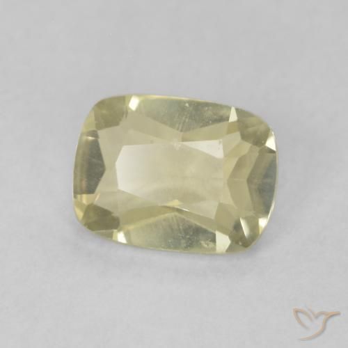 0.76 ct Yellow Color-Change Diaspore Stone, Natural Color-Change Diaspore in Cushion-Cut Shape for Sale
