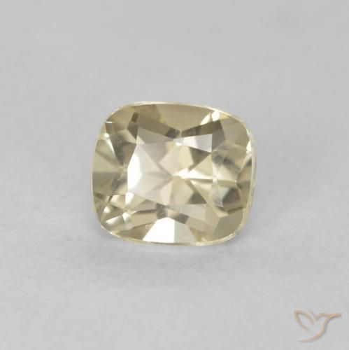 0.68 ct Yellow Color-Change Diaspore Stone, Natural Color-Change Diaspore in Cushion-Cut Shape for Sale