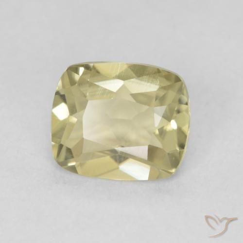 0.89 ct Yellow Color-Change Diaspore Stone, Natural Color-Change Diaspore in Cushion-Cut Shape for Sale