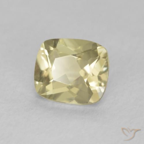 0.79 ct Yellow Color-Change Diaspore Stone, Natural Color-Change Diaspore in Cushion-Cut Shape for Sale