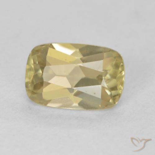 1.01 ct Yellow Color-Change Diaspore Stone, Natural Color-Change Diaspore in Cushion-Cut Shape for Sale