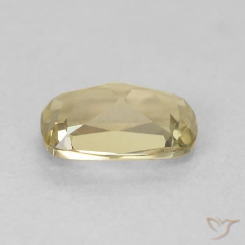 Color-Change Diaspore Gemstone in 7.4 x 4.9 mm Size for Sale, Color-Change Diaspore Stone in Light Yellow Color