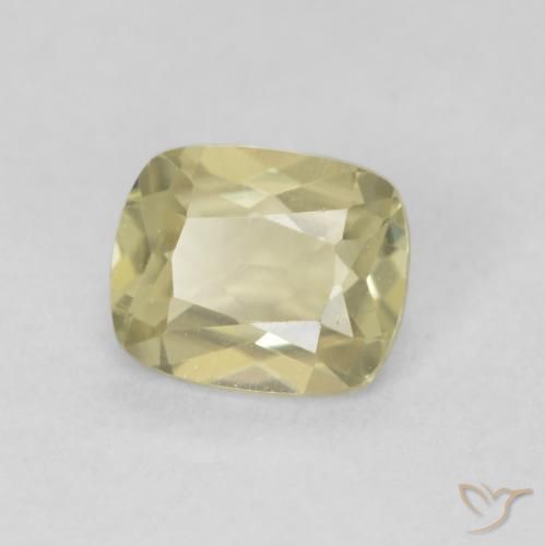 0.75 ct Yellow Color-Change Diaspore Stone, Natural Color-Change Diaspore in Cushion-Cut Shape for Sale