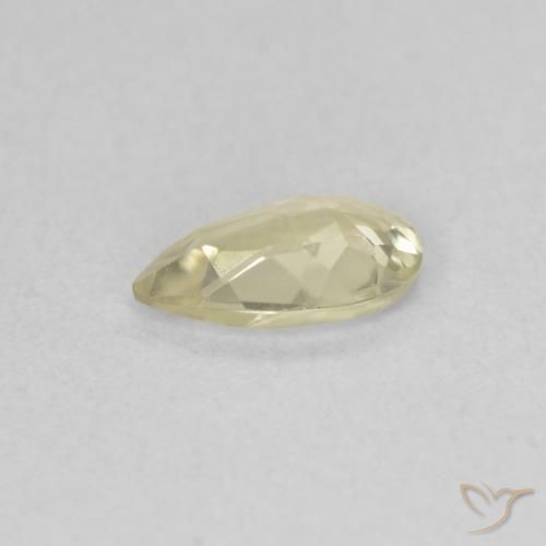Color-Change Diaspore Gemstone in 7.2 x 4.2 mm Size for Sale, Color-Change Diaspore Stone in Light Yellow Color