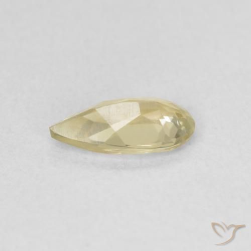 Color-Change Diaspore Gemstone in 7.7 x 4.1 mm Size for Sale, Color-Change Diaspore Stone in Light Yellow Color